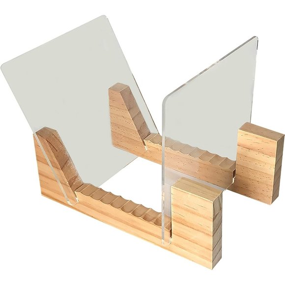 Vinyl Records Storage Holder Display Stand– Wood Stand - Picture 5 of 6